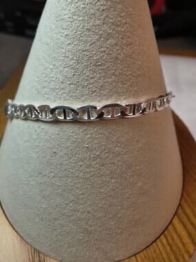 8" 3.6mm Mariner Bracelet 925 Sterling Silver w/Lobster 3.09g